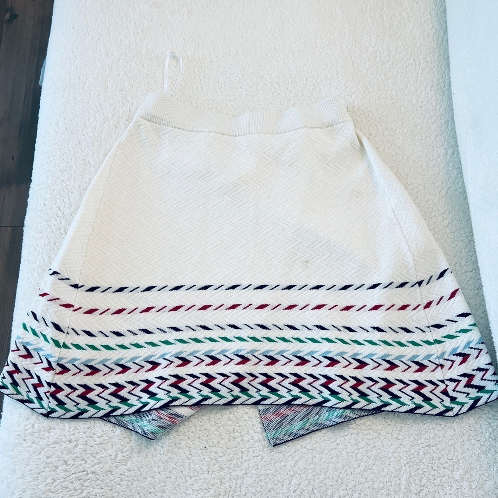 YESWOMEN Design Ivory Chevron Stripe Cotton Two-Piece Set Chanel - Picture 8 of 14